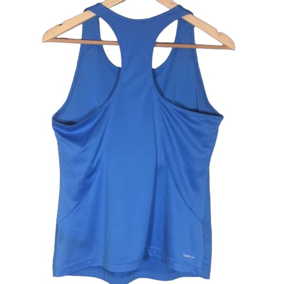 Adidas tank top blue ClimaLite mesh Running Gym Workout Athletic Athleisure. L - Picture 3 of 7